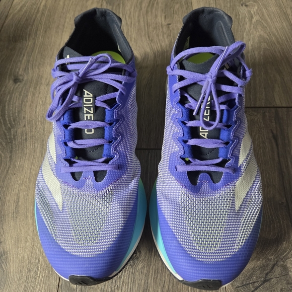 ADIDAS Adizero Boston 12 Running Shoes M 7.5 / W 9 Blue 4 Miles $160 - Picture 5 of 11